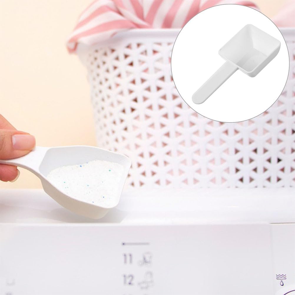 VOSAREA 30pcs Plastic Measuring Spoons Laundry Powder Small Scoops for Home Use Reusable and