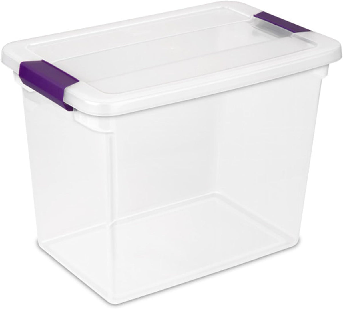 Sterilite 18-Pack ClearView Latch Box, Stackable Storage Organizer Bins for Home, 27 Quart