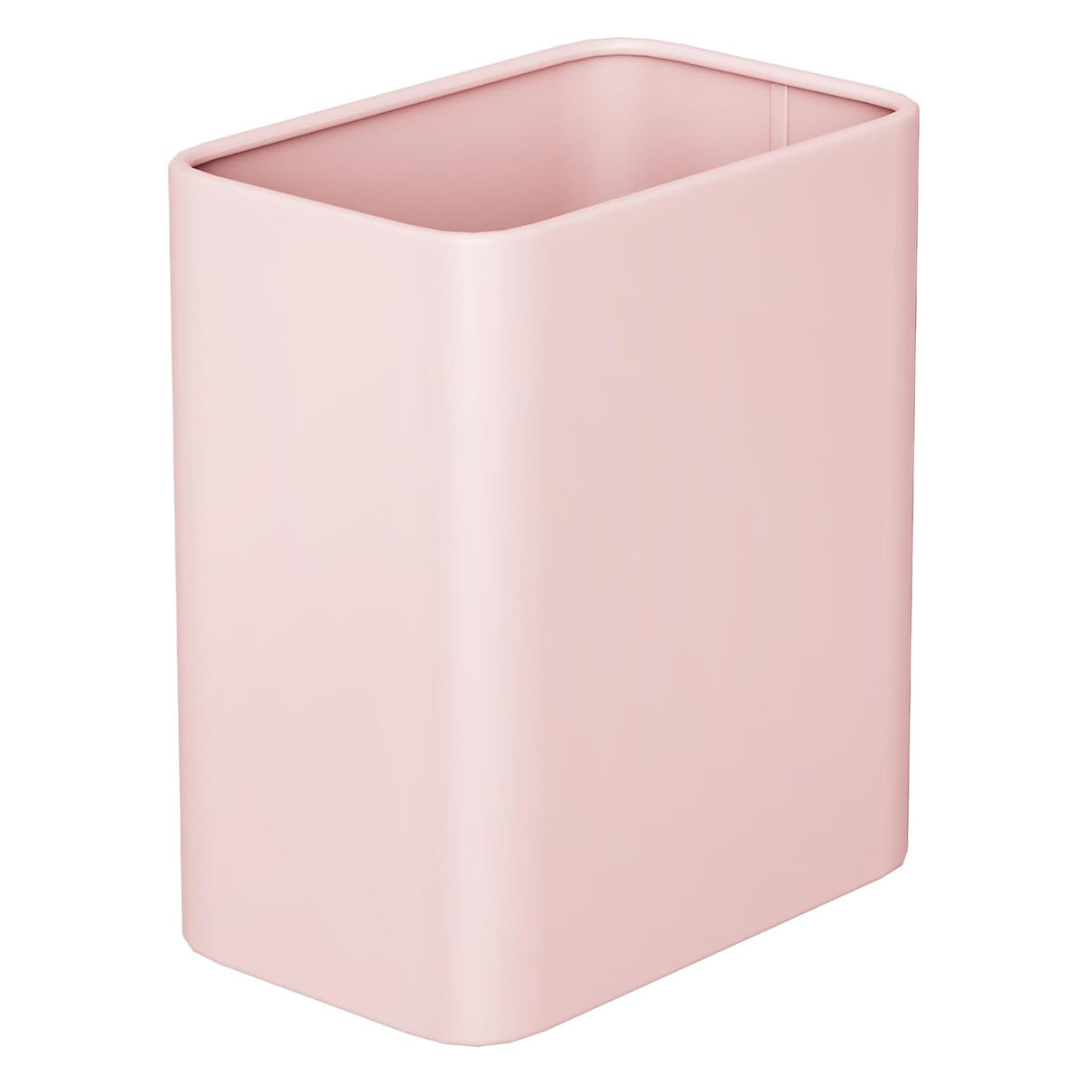 Cesun Pink Bathroom Trash Can 2.1 Gallon Wastebasket, Small Modern Metal Garbage Can Office Waste