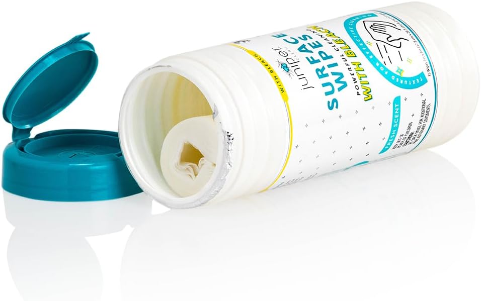 1 Pack Surface Cleaning Wipes with Bleach, All-Purpose Cleaner for Bathroom, Kitchen, Office, 35