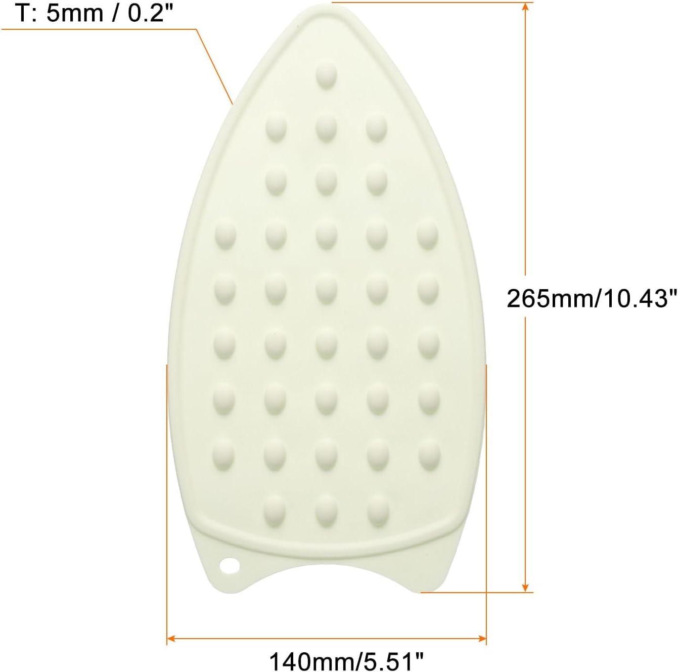 HARFINGTON Silicone Iron Rest Pad, Multipurpose Iron Hot Resistant Mat Iron Rest Plate for Ironing