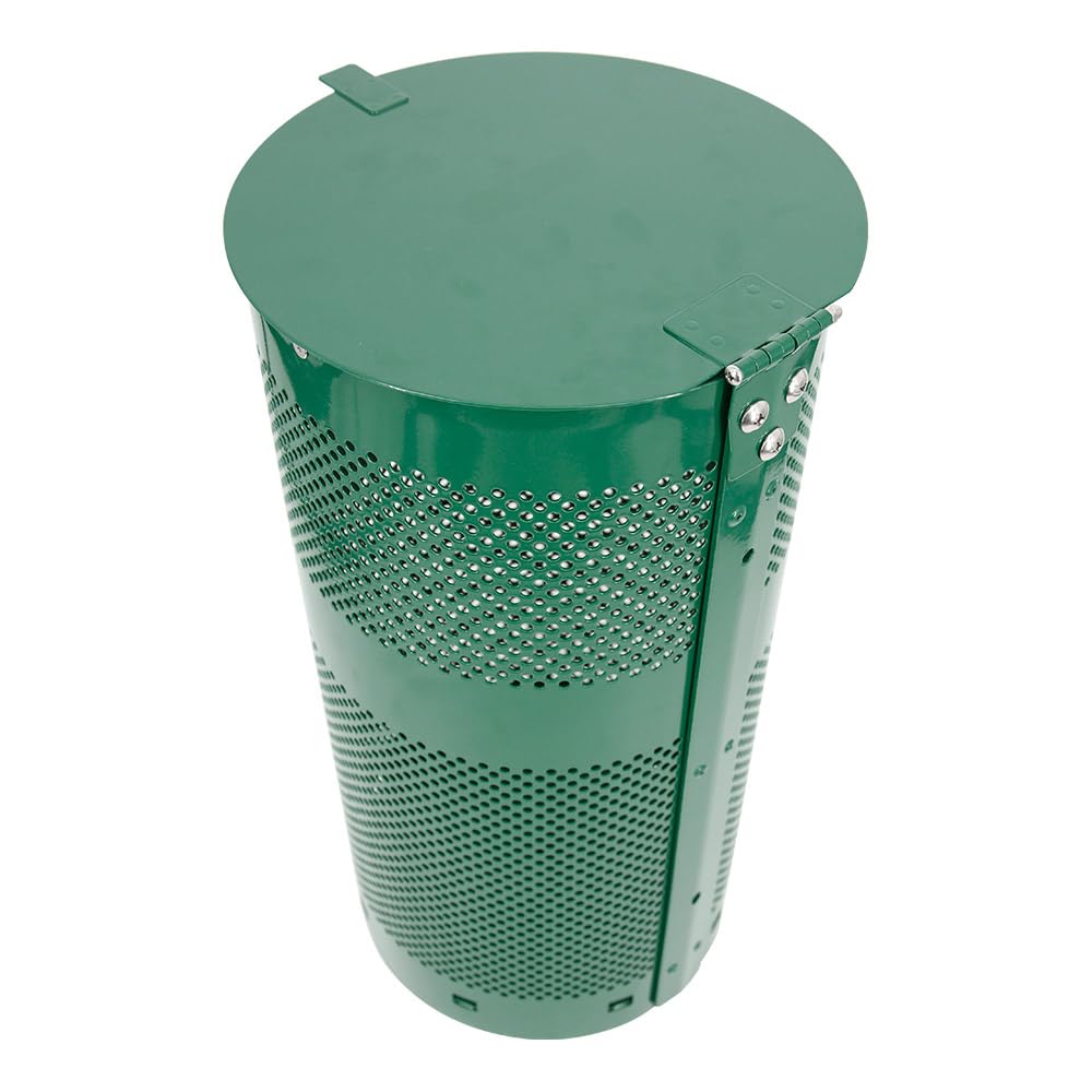 ZERO WASTE USA - The Sentry® Waste Can Gloss Green - 100% Rust-Free, Powder-Coated