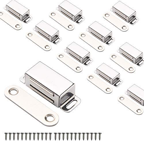 Mousike Cabinet Magnets Magnetic Door Catch Stainless Steel Door Magnet for Kitchen Bathroom