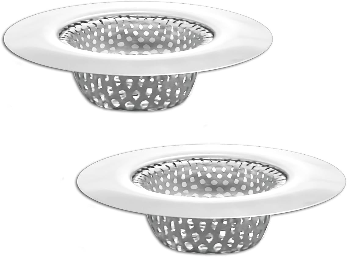 1.25" Small Drain Strainer, Sink Drain Hair Catcher, Bathroom Sink Strainer, 2PCS Drain Mesh