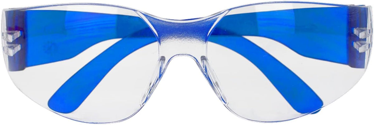 BISON LIFE Safety Glasses - Scratch Resistant Wrap Around Eyewear, Polycarbonate ANSI Z87.1 Impact