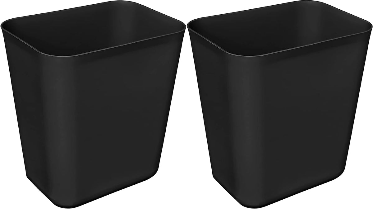 Nipogear 3 Gallons Efficient Trash Can Wastebasket, Fits Under Desk, Kitchen, Home, Office (Black