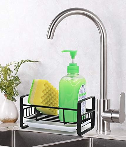 Sponge Holder with Drain Pan - Kitchen Sink Organizer - Sink Caddy Holder - Sink Tray - Soap Holder