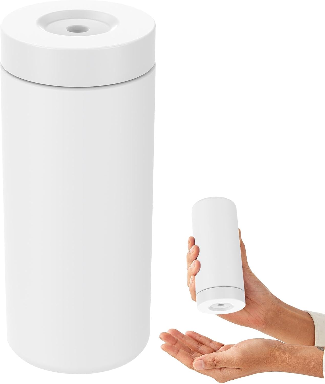 Soap Dispenser Dish Soap Holder for Kitchen Sink 8 oz Round Refillable Foaming Soaps Dispenser