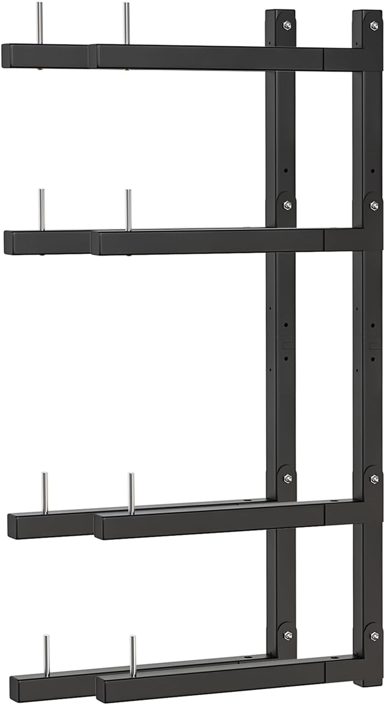 Lumber Storage Rack, Upgrade Cantilever Folding Lumber Rack Wall Mount, Metal 8 Level 32 Inch
