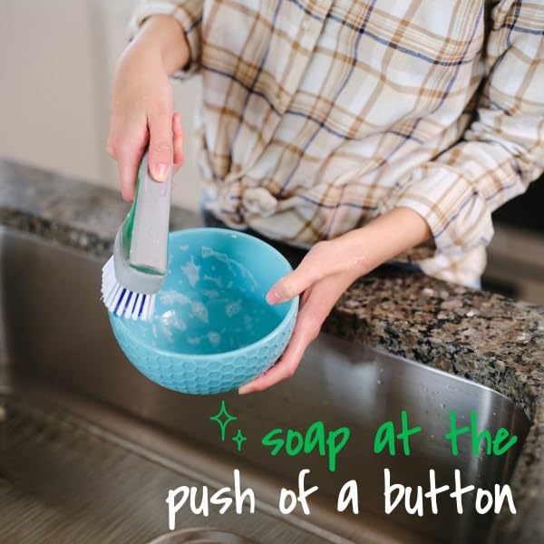 Scotch-Brite Odor Resist Soap Control Dishwand Brush, 1 Cleaning Dish Wand Brush, Precise Soap