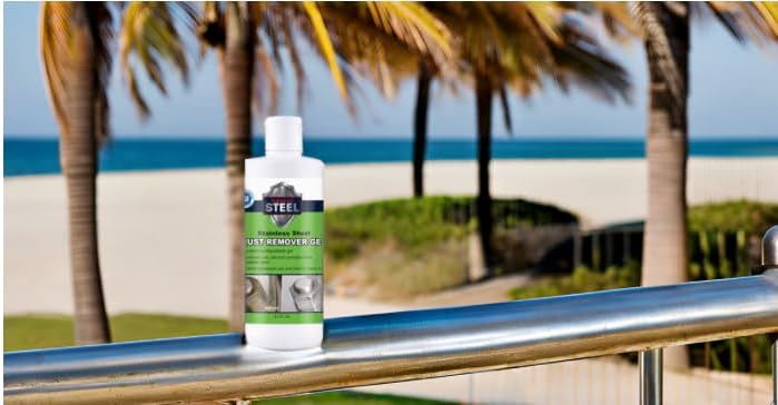 Heavy-Duty Industrial Use Rust Stain Remover for Metal Surfaces Including Stainless Steel. Metal