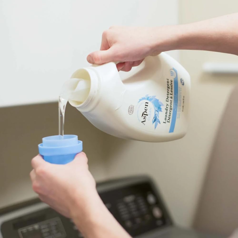 AspenClean Natural Laundry Detergent Unscented - 100% Natural, Organic,Cruelty-Free, Biodegradable