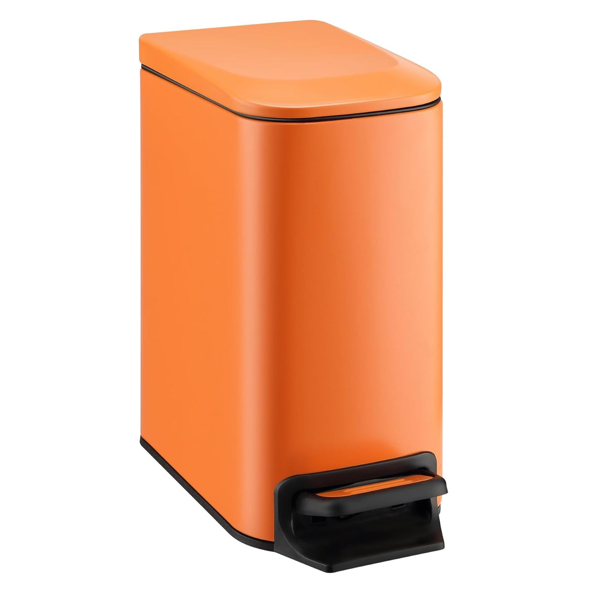 TIPGO Small Bathroom Trash Can with Lid Soft Close, 6 Liter / 1.6 Gallon Stainless Steel Garbage
