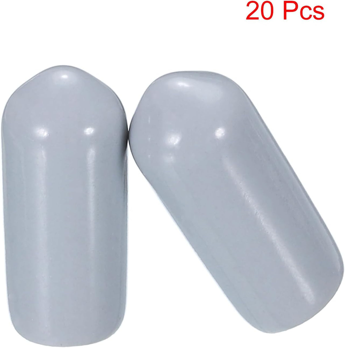 uxcell 20pcs Rubber End Caps 6mm(1/4") ID Vinyl PVC Round Tube Bolt Cap Cover Screw Thread