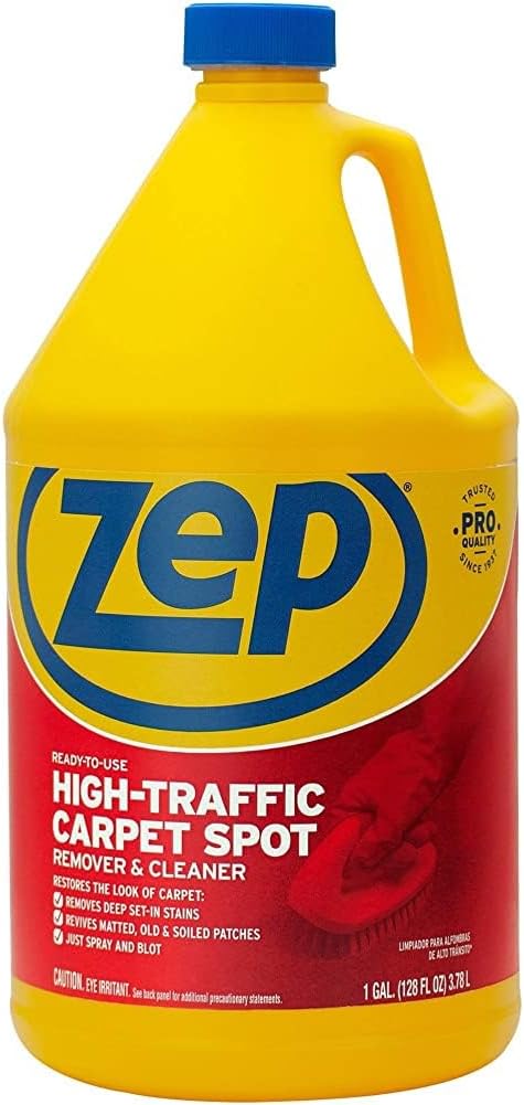 Zep High Traffic Carpet Cleaner - 1 Gallon - Penetrating Formula Removes Deep Stains. Make