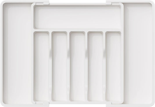 Lifewit Silverware Drawer Organizer, Expandable Utensil Tray for Kitchen, BPA Free Flatware and