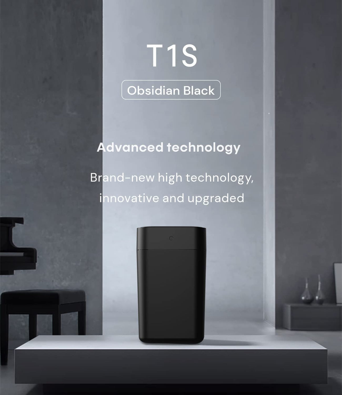 TOWNEW T1S 4.1 Gallon Automatic Self-Sealing and Self-Changing, Motion Sense Activated Trash Can