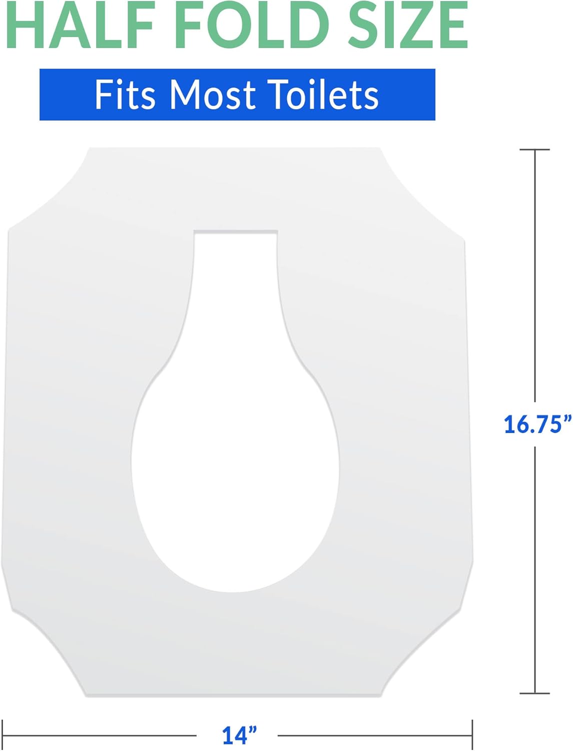 Reli. Toilet Seat Covers (2000 Pcs, 8 Packs of 250) | Disposable Toilet Seat Cover - Flushable