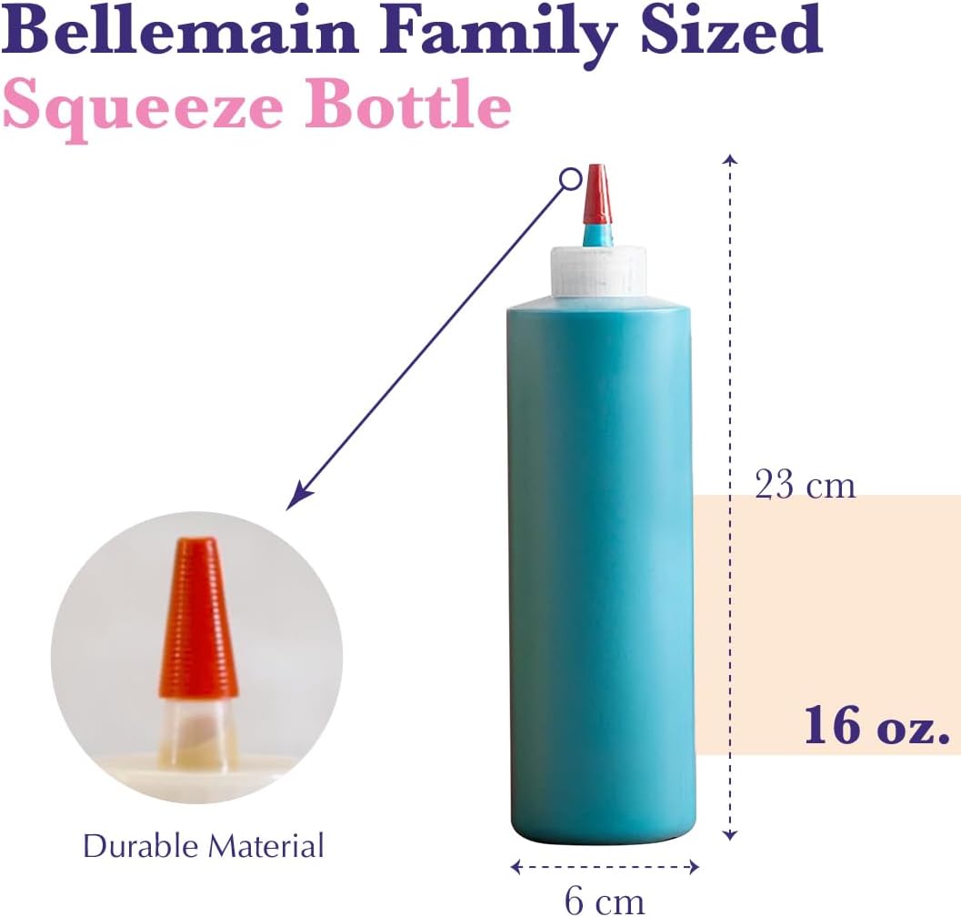 6-Pack Condiment Squeeze Bottles for Sauces - Includes Funnel, Erasable Marker & Reusable Labels