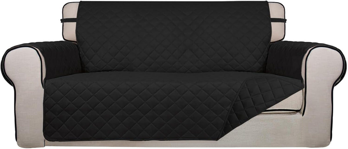 PureFit Reversible Quilted Sofa Cover, Water Resistant Slipcover Furniture Protector, Washable