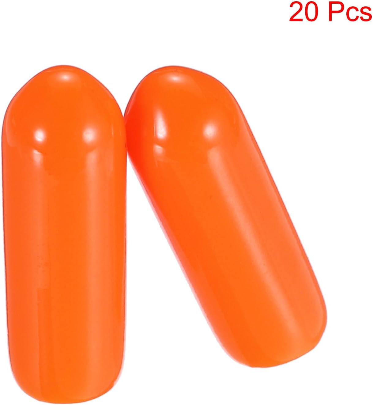 uxcell 20pcs Rubber End Caps 4mm(0.2") ID Vinyl PVC Round Tube Bolt Cap Cover Screw Thread