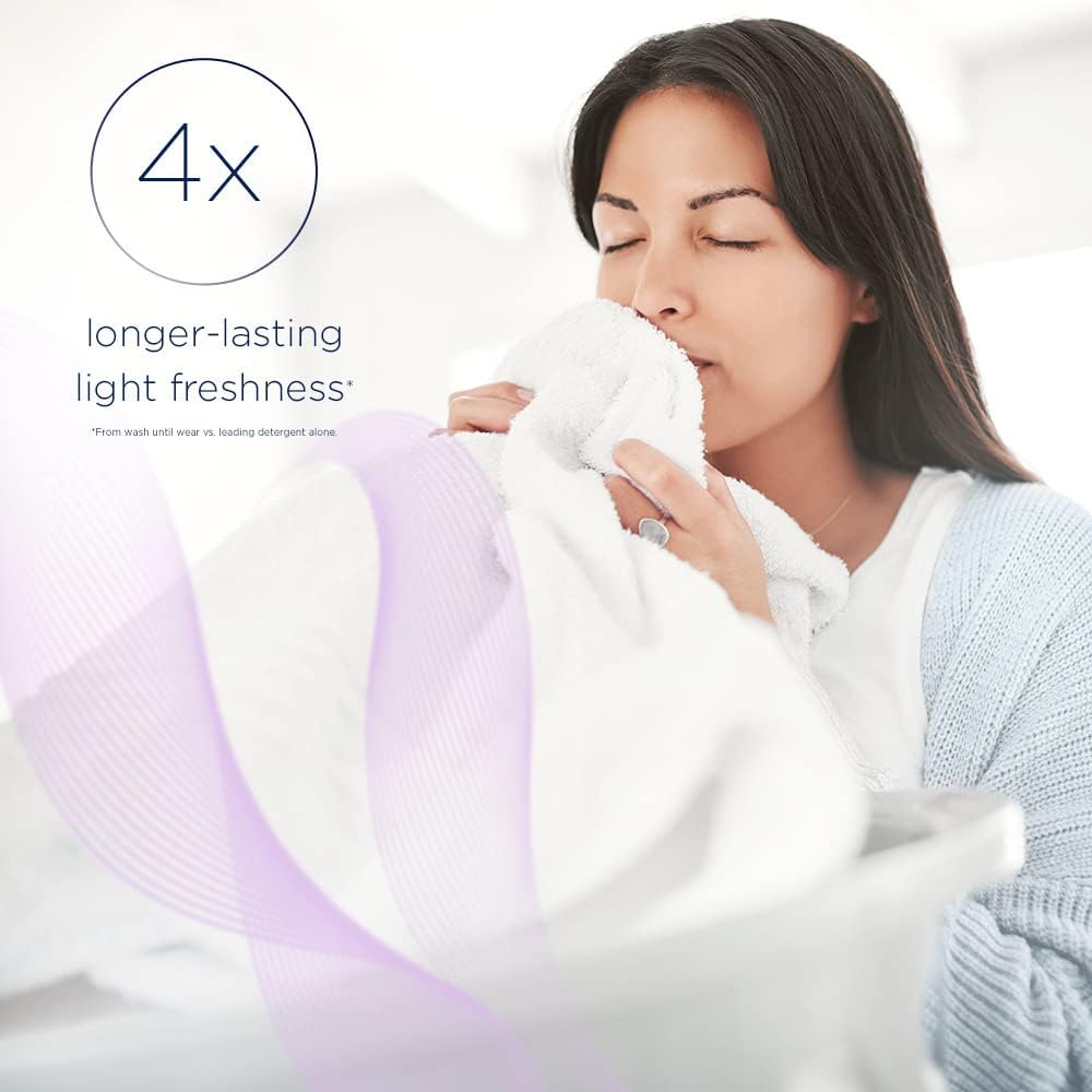Downy Light Laundry Scent Booster Beads for Washer, White Lavender, 13.4 oz, with No Heavy Perfumes