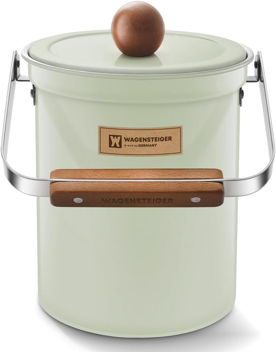 Kitchen Countertop Compost Bin 101Ounces / 3Liter with Airtight Lid, SUS304 Stainless Steel