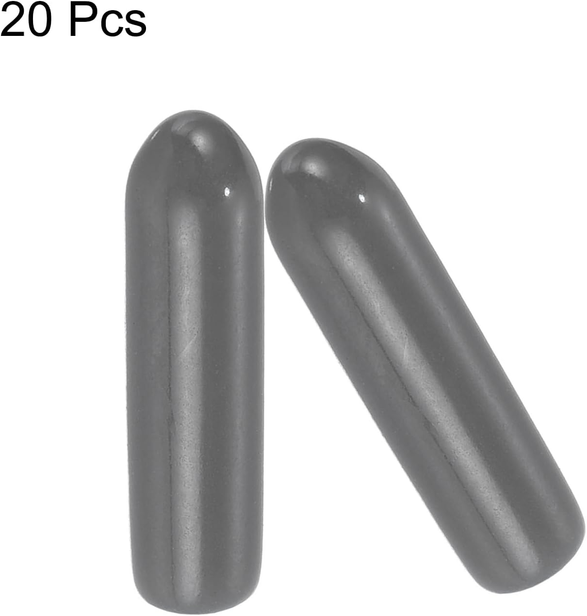 uxcell 20pcs Rubber End Caps 3mm(1/8") ID Vinyl PVC Round Tube Bolt Cap Cover Screw Thread