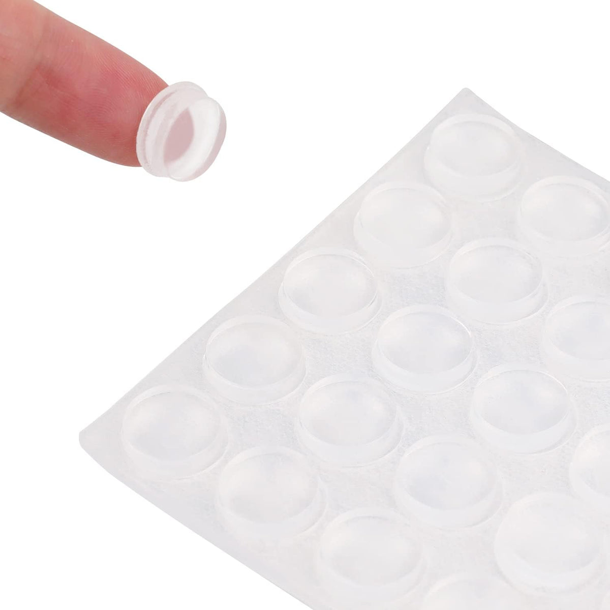Amazon Basics Cabinet Door Bumper, Clear Self Adhesive Bumpers Pads for Surface Protection and