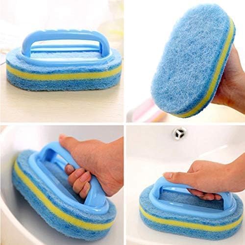 2-Piece Cleaning Brush for Bathroom Kitchen Bathtub Toilet Cleaner All Purpose Shower Sponge