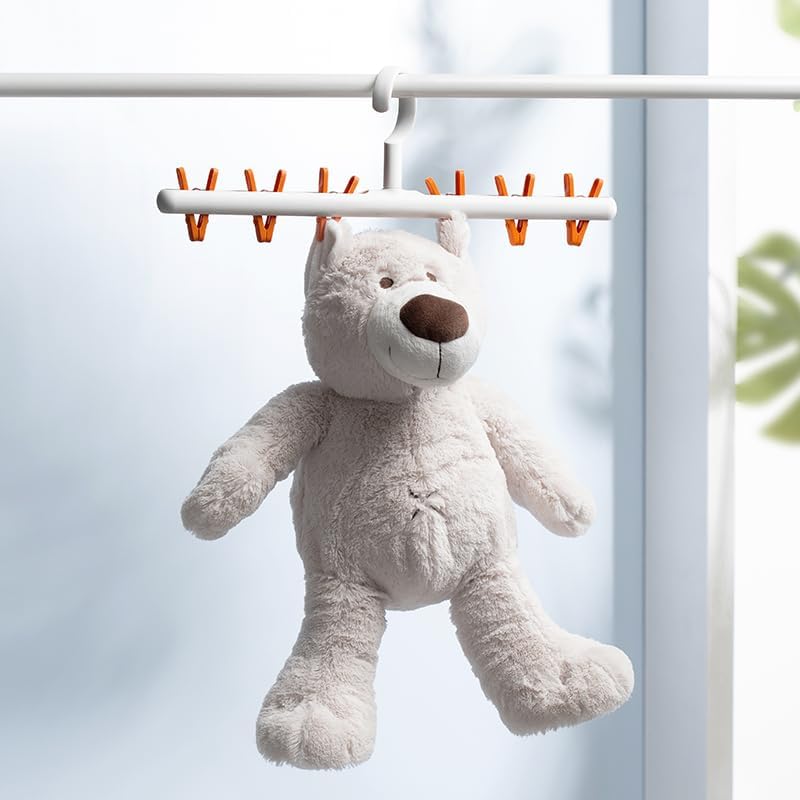 Clothes Hanger 2 Pack Clothes Drying Racks Windproof for Drying Socks Bras Underwears Baby Clothes