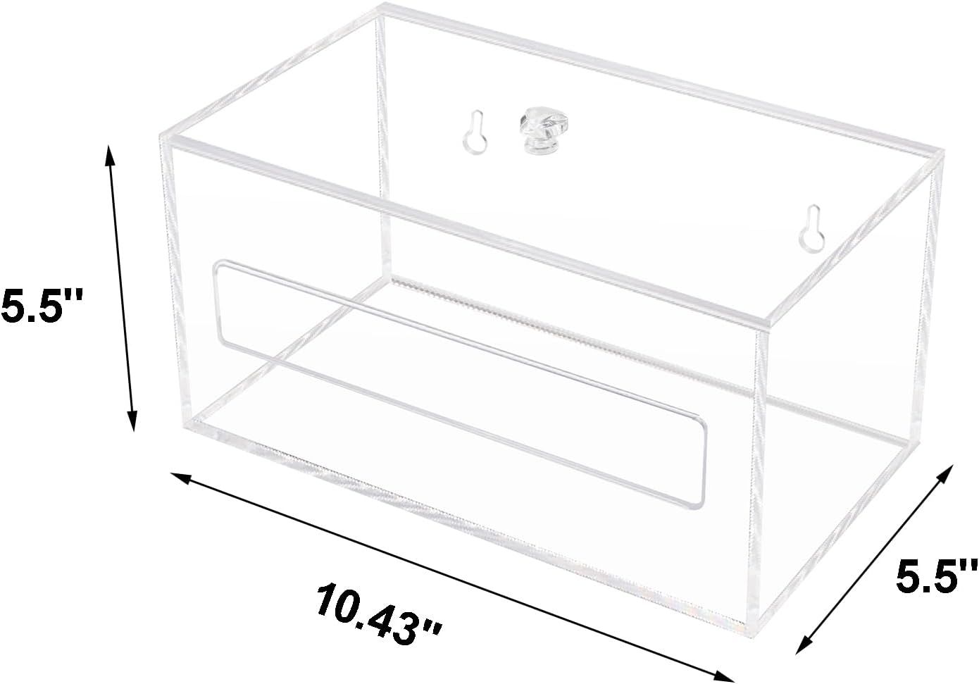 Trash Bag Organizer Dispenser, Acrylic Garbage Bag Holder Dispenser, Trash Bag Roll Dispenser for