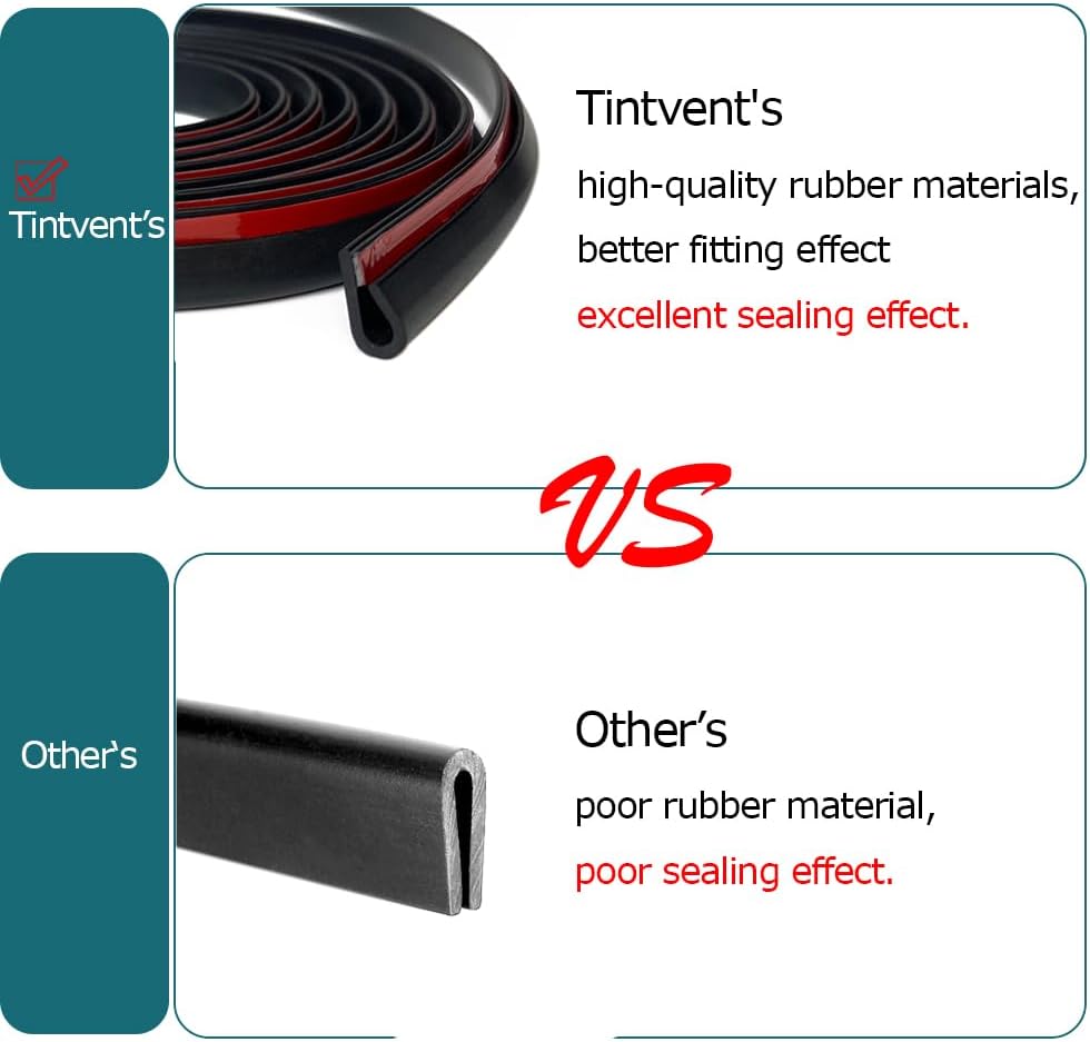 Rubber Edge Trim Black, U Channel Rubber Seal Strip with Self-Adhesive Tape, Metal Edge Protector