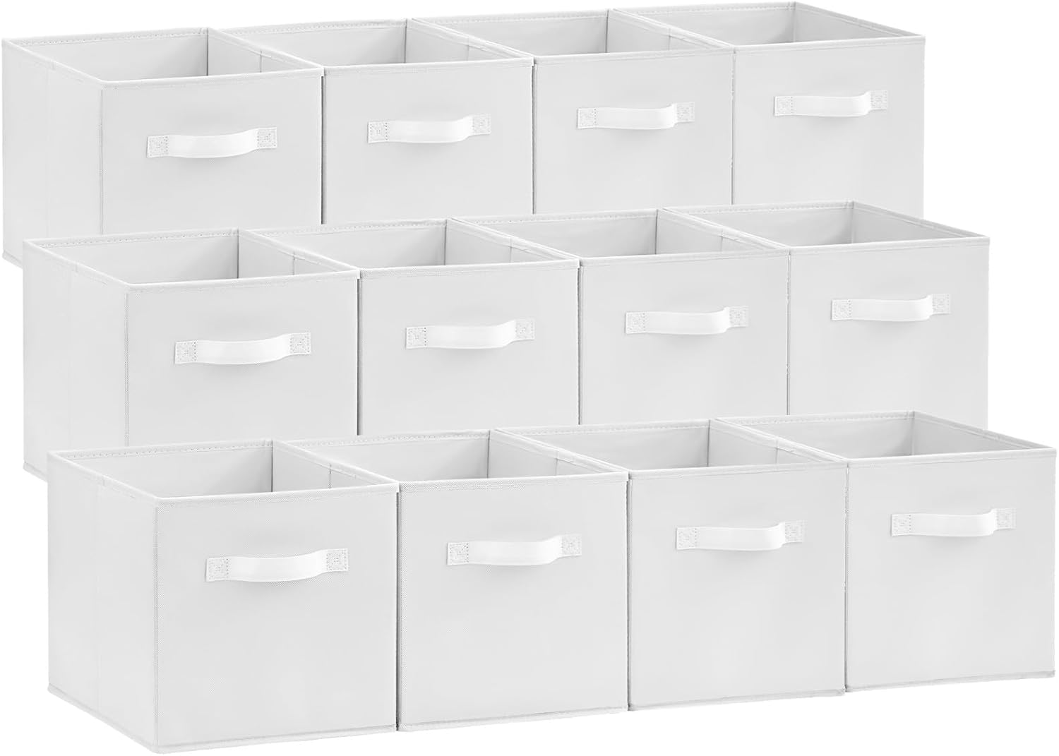 Lifewit 12 Packs Storage Cubes, 11 Inch Cube Storage Bins, Foldable Decorative Fabric Storage