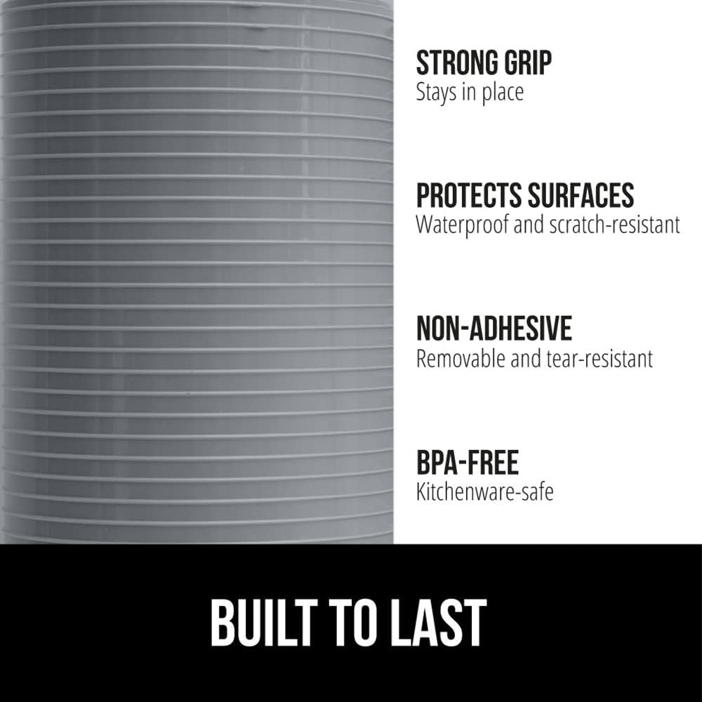 GORILLA GRIP DuraGuard Shelf Liner, 24x30 Non-Adhesive Cabinet Liners for Kitchen Drawers, Shelves