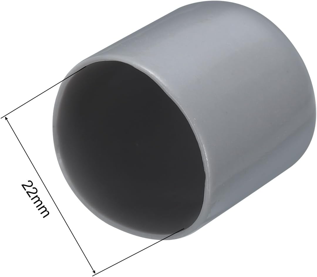 uxcell 20pcs Rubber End Caps 22mm(7/8") ID Vinyl PVC Round Tube Bolt Cap Cover Screw Thread
