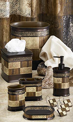 Decorative Trash Can for Bathroom, Office & Bedroom - 2.1 Gallons Stylish & Small Trash Can for