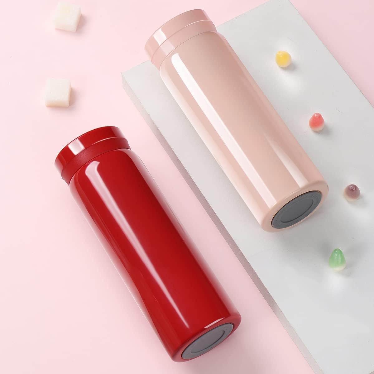 Mini Thermos Cute Water Bottle - 7 oz Tiny Insulated Vacuum 18/10 Stainless Steel Small Flask