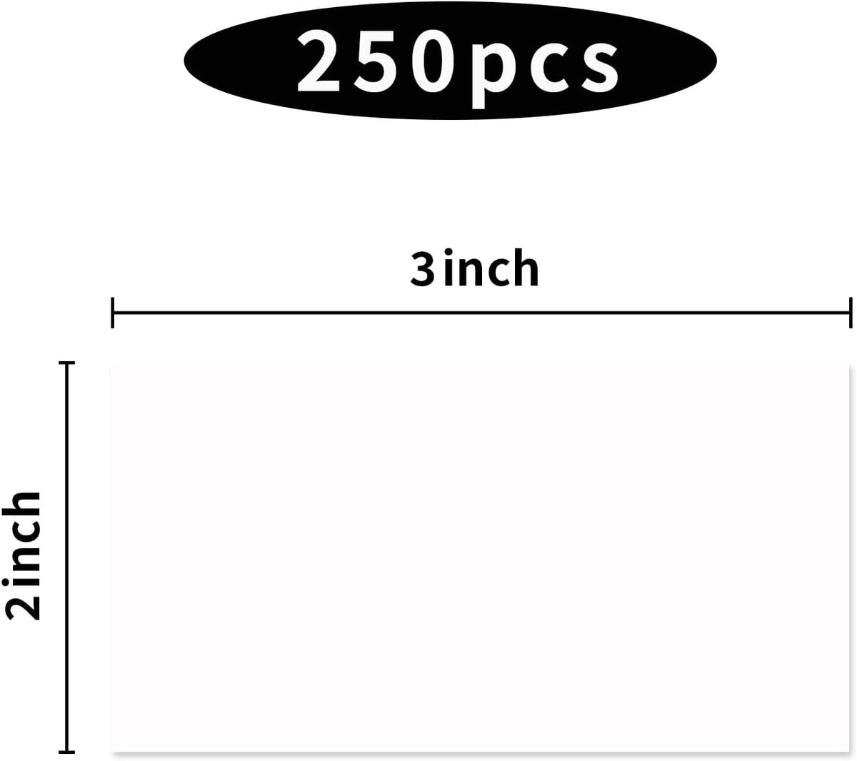 STARLIBOO Colored Labels Stickers 3 x 2 Inch, Removable Rectangle Moving Labels Stickers, 250Pcs