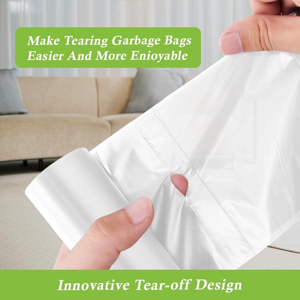 180 Counts 2 Gallon (1.8-2 Gal) Small Trash Bags Garbage Bags by RayPard, fit 1.6,1.8,2,2.2 Gal