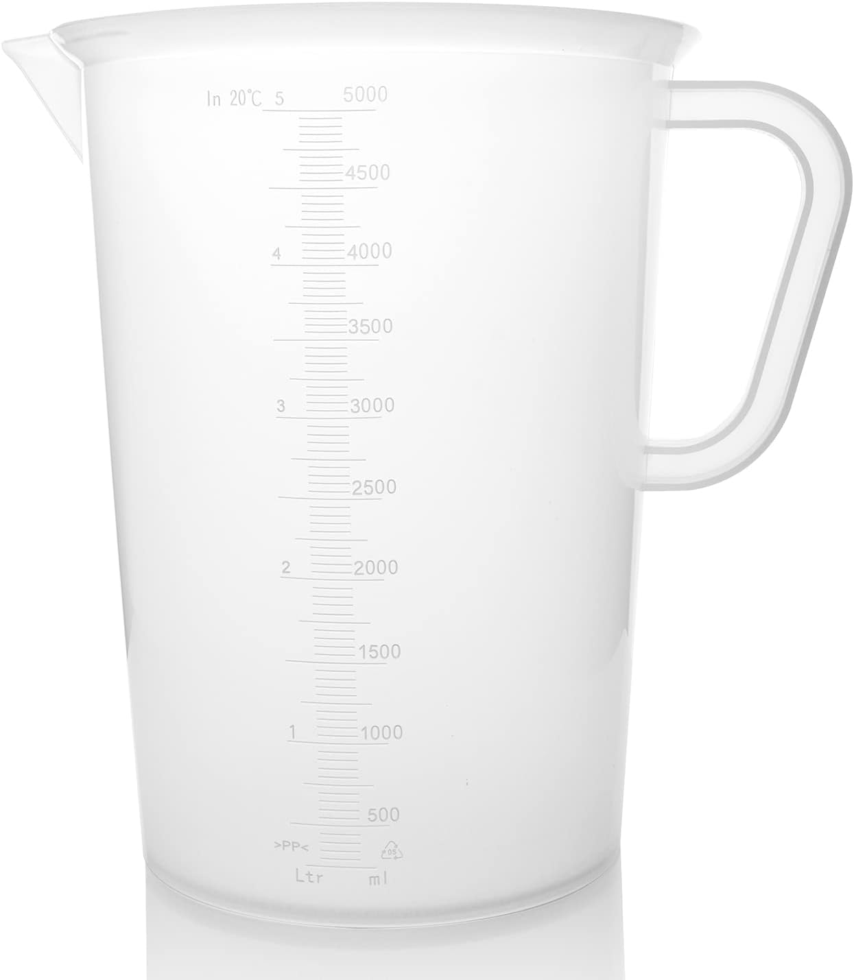 Plastic Graduated Measuring and Mixing Pitcher - 5000ml Plastic Graduated Measuring Pitcher - Soap