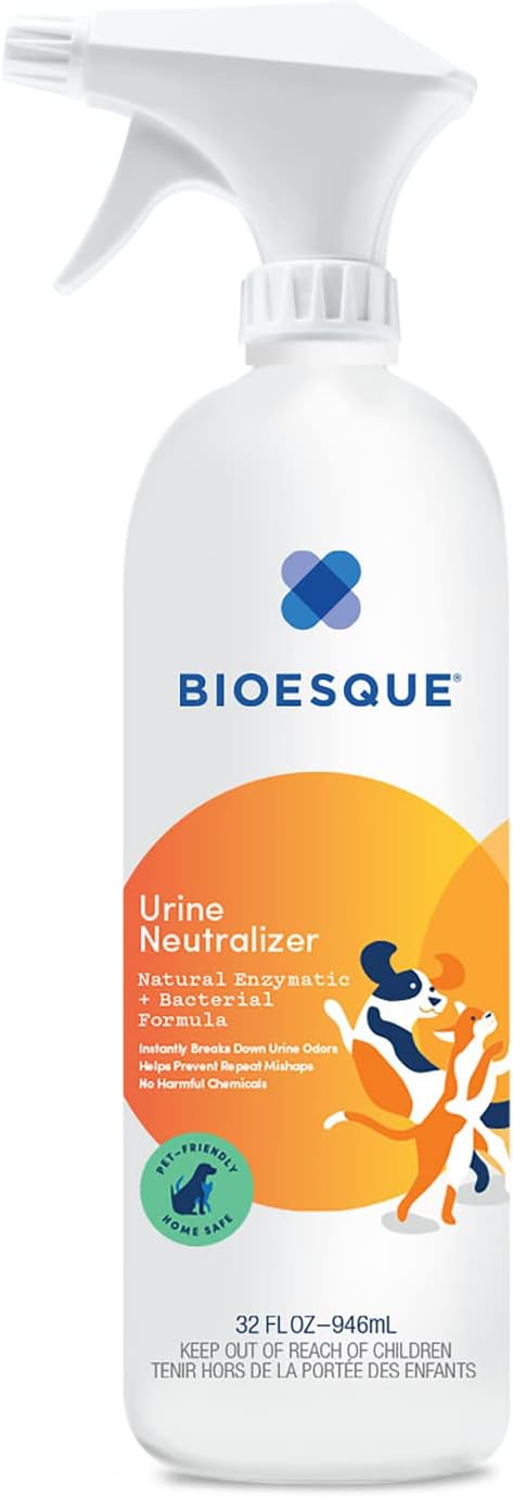 Bioesque Urine Neutralizer, Pet-Friendly Natural Enzymatic & Bacterial Formula, Instantly Breaks