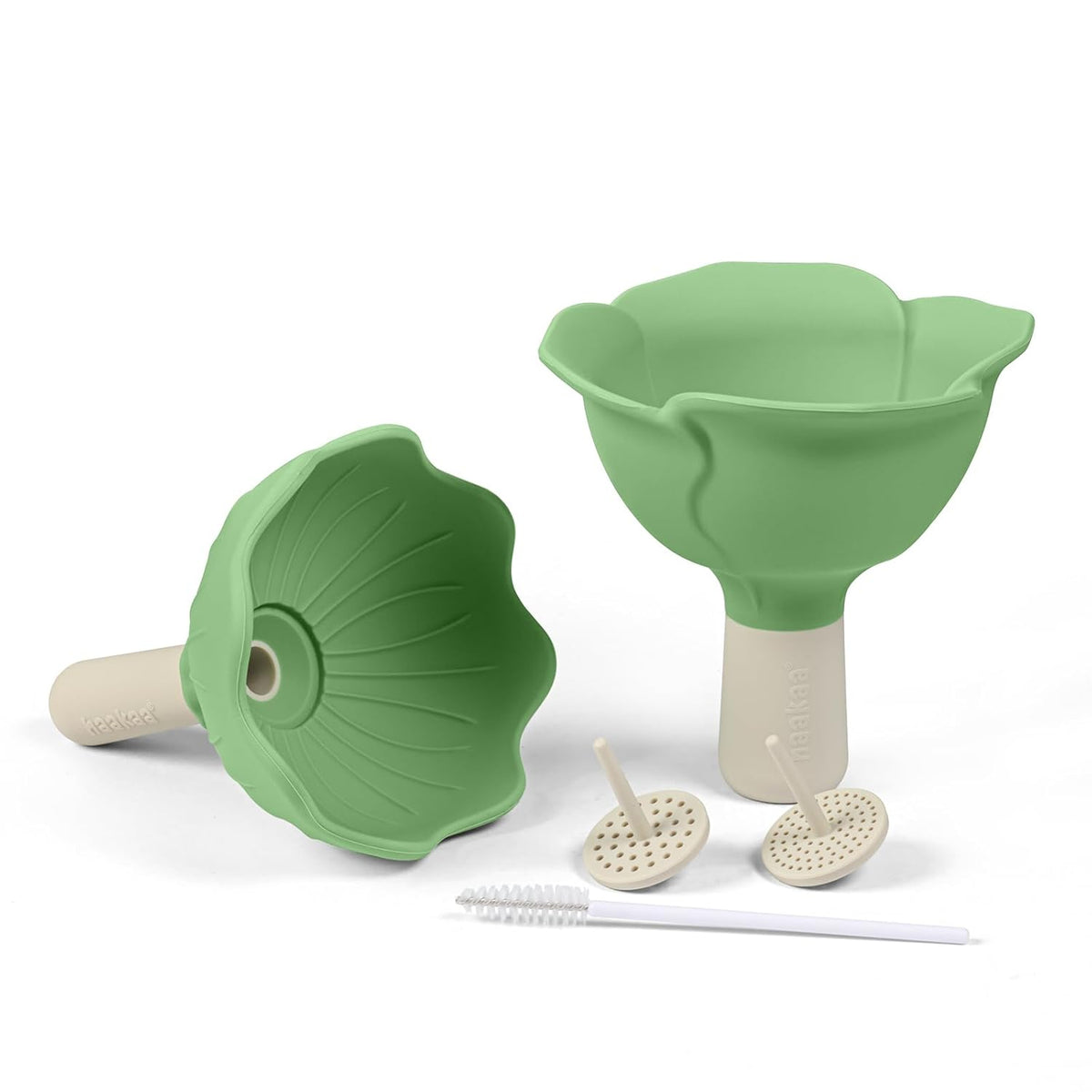 Haakaa Silicone Flower Funnel Set – Small Funnels for Filling Small Bottles, Funnels for Kitchen