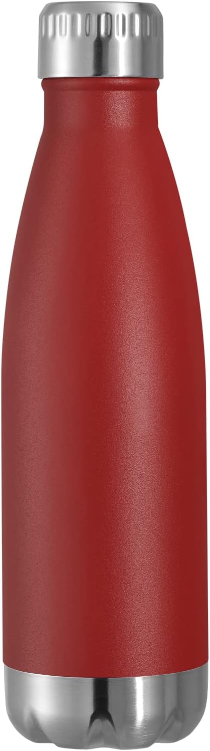 VEGOND 17oz Stainless Steel Water Bottles, Reusable Metal Sports Water Bottle Keeps Drink Hot and