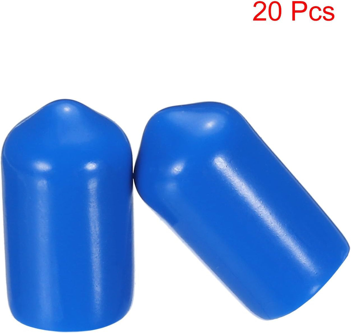 uxcell 20pcs Rubber End Caps 8.5mm ID Vinyl PVC Round Tube Bolt Cap Cover Screw Thread Protectors