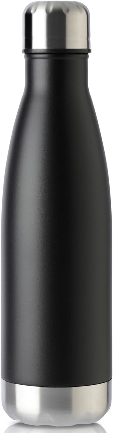 MEWAY 17oz Sport Water Bottle Vacuum Insulated Stainless Steel Leak-Proof Double Wall Cola Shape