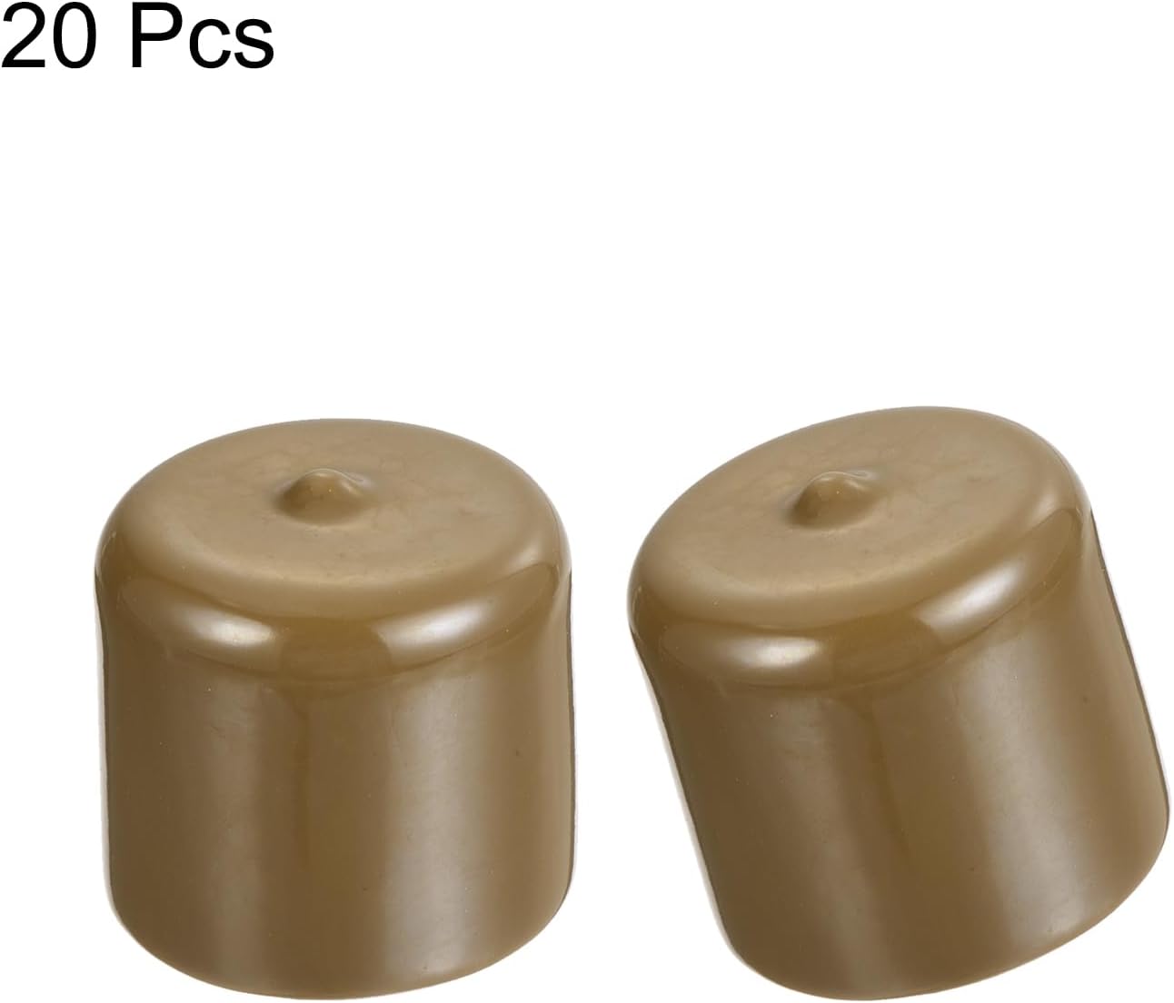 uxcell 20pcs Rubber End Caps 34mm ID Vinyl PVC Round Tube Bolt Cap Cover Screw Thread Protectors