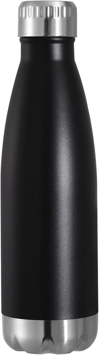 VEGOND 17oz Stainless Steel Water Bottles, Reusable Metal Sports Water Bottle Keeps Drink Hot and