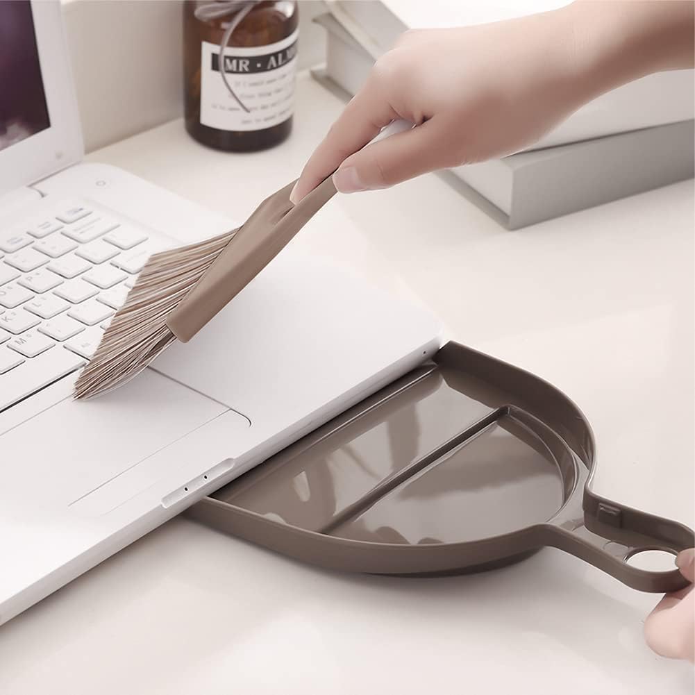 Small Broom and Dustpan Set Mini Dustpan and Brush, Hand Broom and Dustpan Set, Mini Broom and