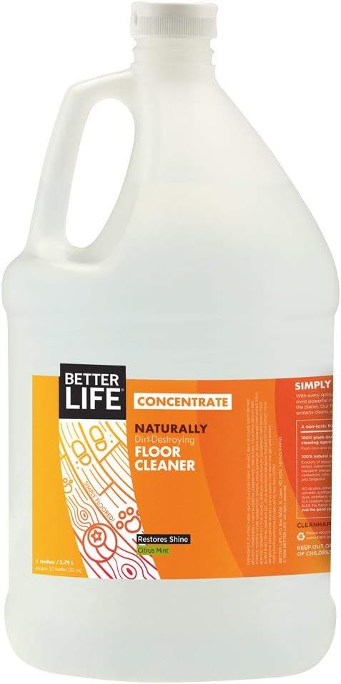 Better Life Floor Cleaner Concentrate - Liquid Multipurpose Cleaner for Wood, Tile, Laminate